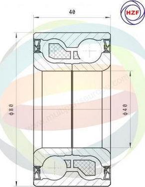 Multiparts 70-340013 - Kit de roulements de roue cwaw.fr