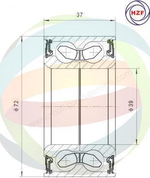 Multiparts 70-340012 - Kit de roulements de roue cwaw.fr