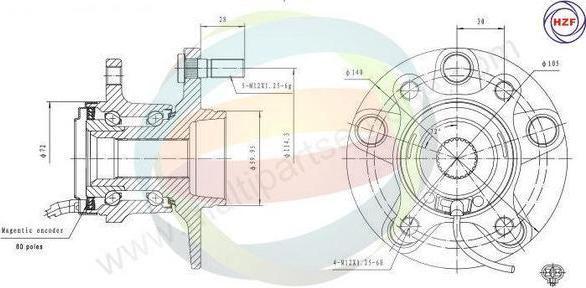 Multiparts 70-350091 - Kit de roulements de roue cwaw.fr