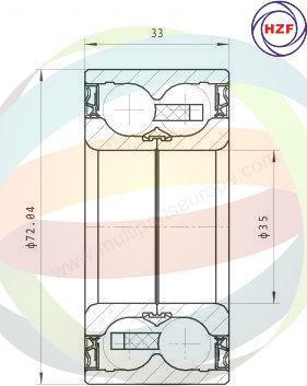 Multiparts 70-350059 - Kit de roulements de roue cwaw.fr