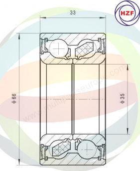 Multiparts 70-350056 - Kit de roulements de roue cwaw.fr