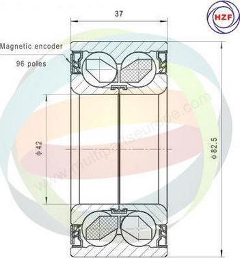 Multiparts 70-350080 - Kit de roulements de roue cwaw.fr