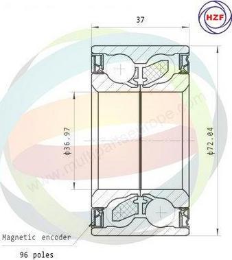 Multiparts 70-350035 - Kit de roulements de roue cwaw.fr