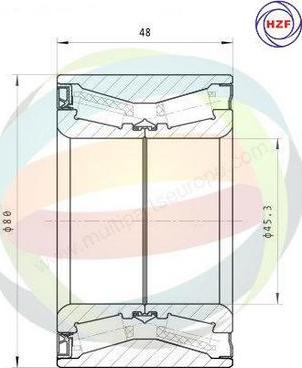 Multiparts 70-290058 - Kit de roulements de roue cwaw.fr