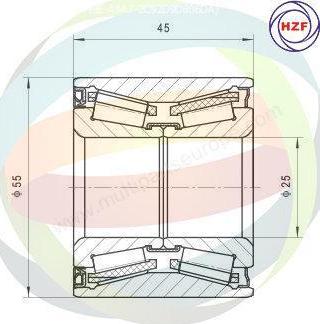 Multiparts 70-290052 - Kit de roulements de roue cwaw.fr