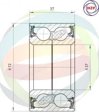 Multiparts 70-290002 - Kit de roulements de roue cwaw.fr