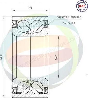 Multiparts 70-290015 - Kit de roulements de roue cwaw.fr