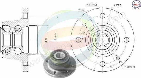 Multiparts 70-290035 - Kit de roulements de roue cwaw.fr