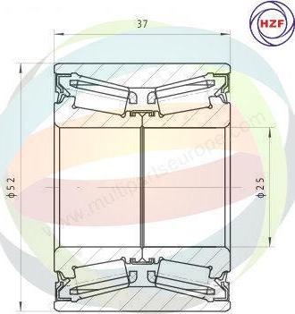 Multiparts 70-290022 - Kit de roulements de roue cwaw.fr