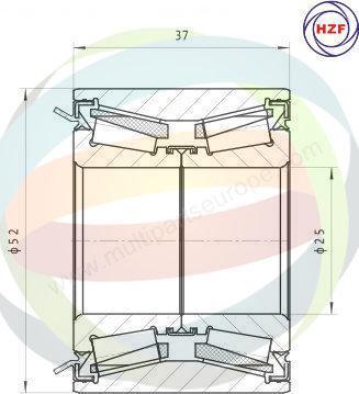 Multiparts 70-290027 - Kit de roulements de roue cwaw.fr