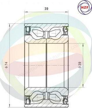 Multiparts 70-250004 - Kit de roulements de roue cwaw.fr