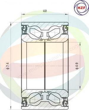 Multiparts 70-210041 - Kit de roulements de roue cwaw.fr