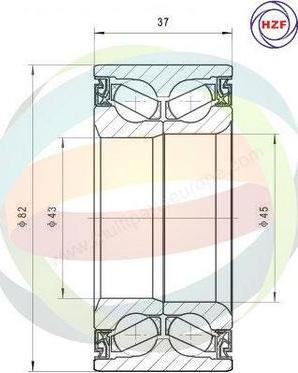 Multiparts 70-210066 - Kit de roulements de roue cwaw.fr