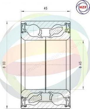 Multiparts 70-210085 - Kit de roulements de roue cwaw.fr