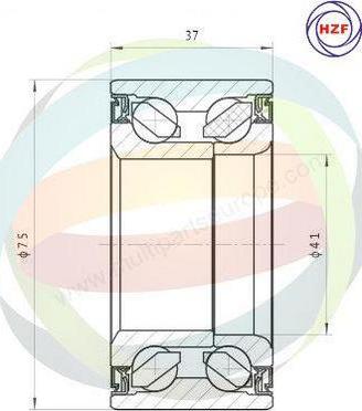 Multiparts 70-210033 - Kit de roulements de roue cwaw.fr