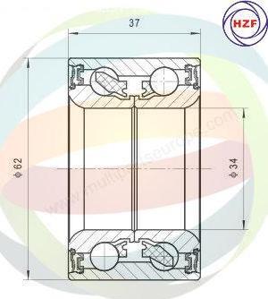 Multiparts 70-210100 - Kit de roulements de roue cwaw.fr