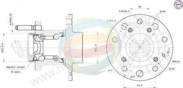 Multiparts 70-230050 - Kit de roulements de roue cwaw.fr