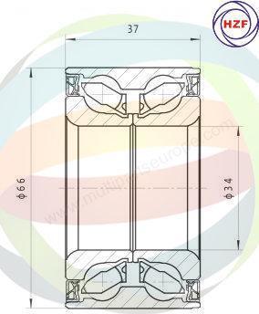 Multiparts 70-230067 - Kit de roulements de roue cwaw.fr