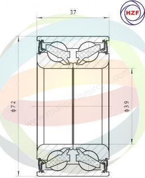 Multiparts 70-230009 - Kit de roulements de roue cwaw.fr