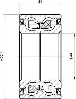 Multiparts 70-230005 - Kit de roulements de roue cwaw.fr