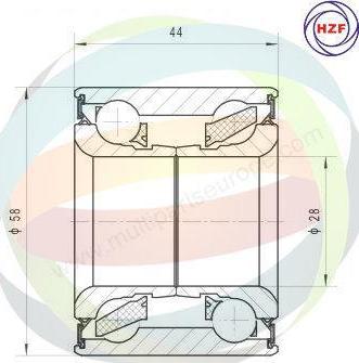 Multiparts 70-230002 - Kit de roulements de roue cwaw.fr