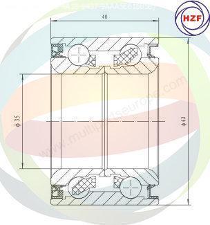 Multiparts 70-230037 - Kit de roulements de roue cwaw.fr