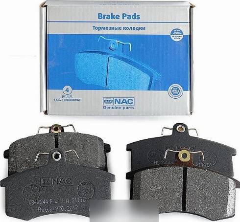 NAC NB6644F - Kit de plaquettes de frein, frein à disque cwaw.fr