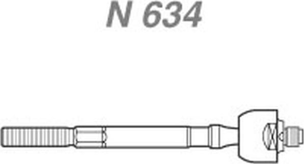 NAKATA N 634 - Rotule de direction intérieure, barre de connexion cwaw.fr