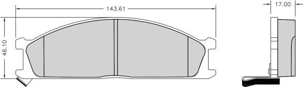 NAKATA NKF 1164P - Kit de plaquettes de frein, frein à disque cwaw.fr