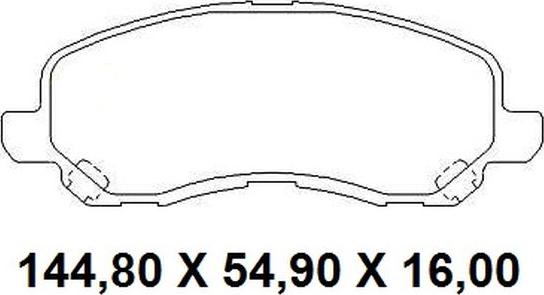 NAKATA NKF 1305P - Kit de plaquettes de frein, frein à disque cwaw.fr