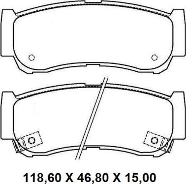 NAKATA NKF 1312P - Kit de plaquettes de frein, frein à disque cwaw.fr