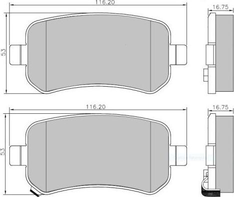 Pika 271-4473 - Kit de plaquettes de frein, frein à disque cwaw.fr