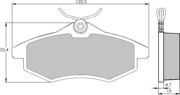 NAKATA NKF 1216P - Kit de plaquettes de frein, frein à disque cwaw.fr