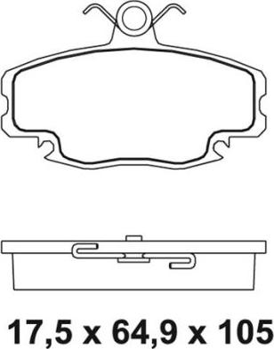 NAKATA NKF 1235P - Kit de plaquettes de frein, frein à disque cwaw.fr