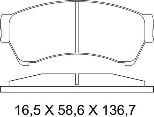 NAKATA NKF 1221P - Kit de plaquettes de frein, frein à disque cwaw.fr