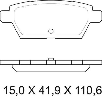 NAKATA NKF 1222P - Kit de plaquettes de frein, frein à disque cwaw.fr