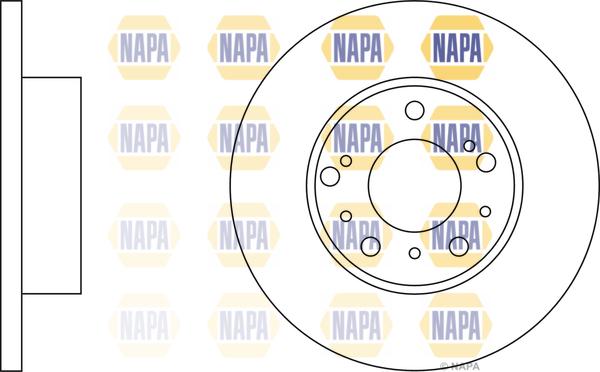 NAPA NBD5943 - Disque de frein cwaw.fr