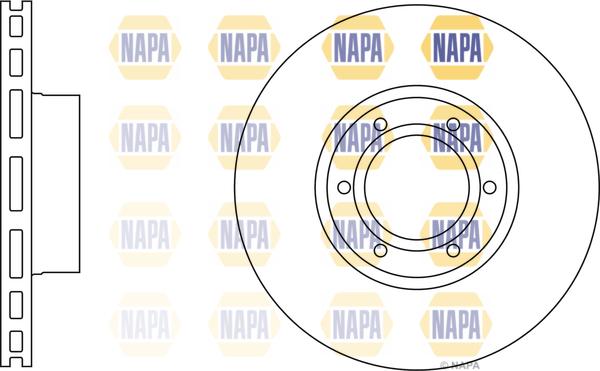 NAPA NBD5558 - Disque de frein cwaw.fr