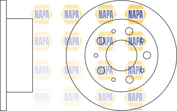 NAPA NBD5522 - Disque de frein cwaw.fr