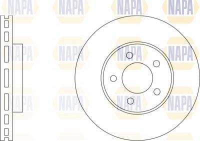 NAPA NBD5571 - Disque de frein cwaw.fr