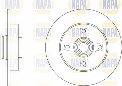 NAPA NBD5047 - Disque de frein cwaw.fr