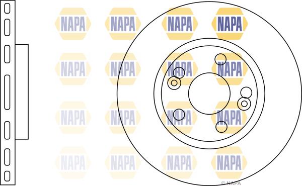 NAPA NBD5038 - Disque de frein cwaw.fr