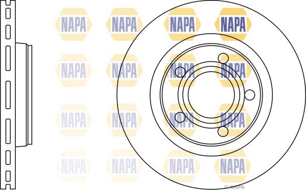 NAPA NBD5125 - Disque de frein cwaw.fr