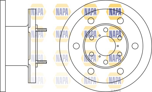 NAPA NBD5173 - Disque de frein cwaw.fr