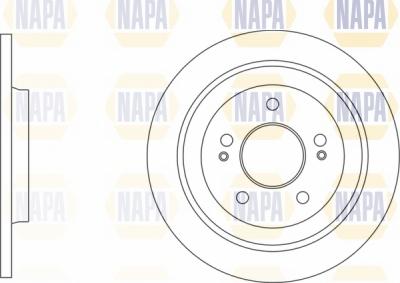 NAPA NBD5840 - Disque de frein cwaw.fr