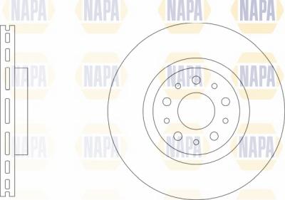 NAPA NBD5866 - Disque de frein cwaw.fr