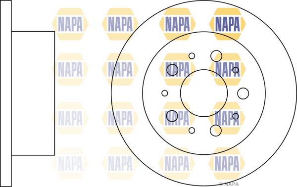 NAPA NBD5244 - Disque de frein cwaw.fr