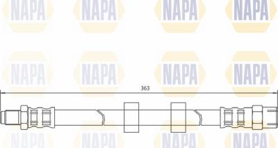 NAPA NBH1095 - Flexible de frein cwaw.fr