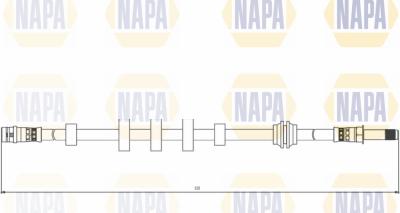 NAPA NBH1098 - Flexible de frein cwaw.fr