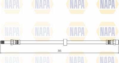 NAPA NBH1054 - Flexible de frein cwaw.fr